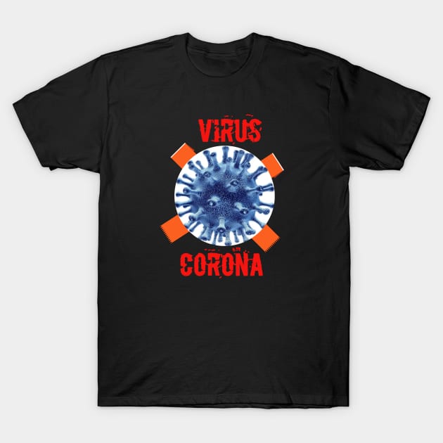 Virus corona T-Shirt by Sakha store